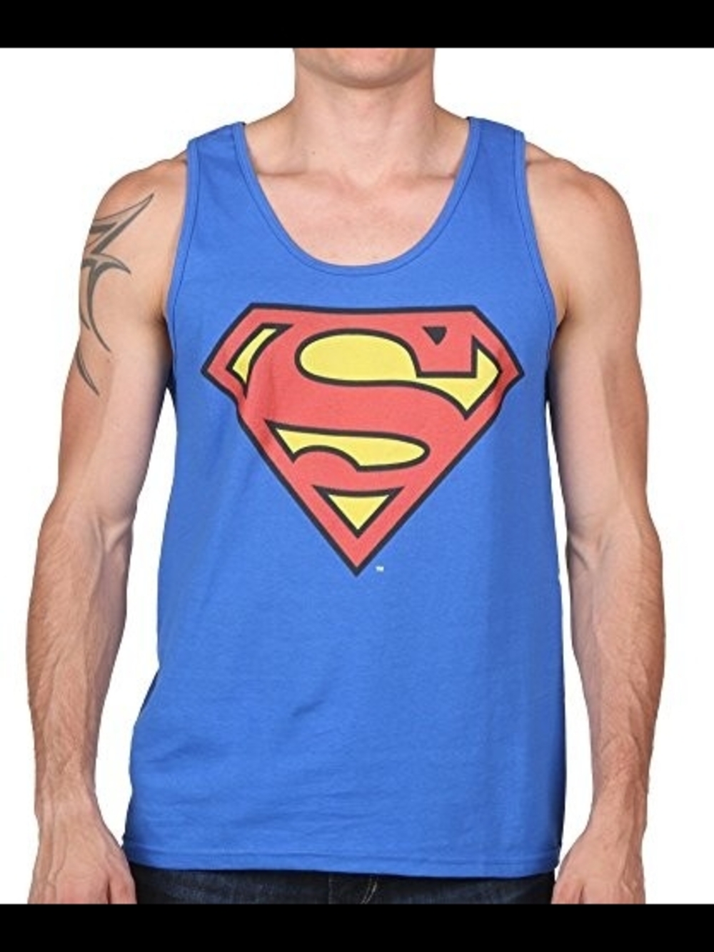 DC Comics Superman Logo Blue Men’s Tank Top Size M